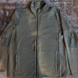 I.N.C. Mens Large Gray Zip Sweater